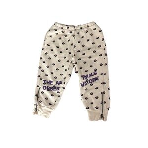 The Animals Observatory Cream and Purple Sweatpants